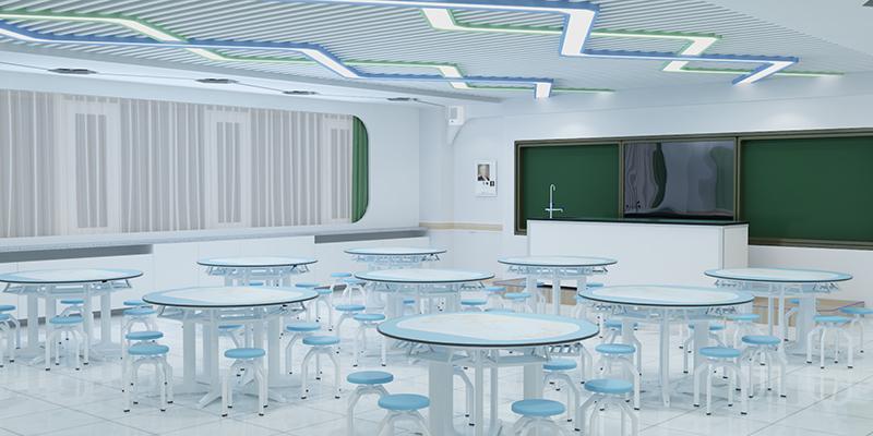 B型 圆型桌实验室