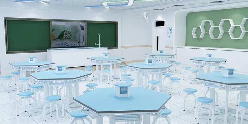 B型 六角桌实验室（带电源）